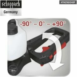 PETROL HEDGE TRIMMER 60 CM CUT 2 STROKE SCHEPPACH HTH250/240P -SCHEPPACH Sales 24077780 5