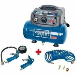 230 V AIR COMPRESSOR 1.6 HP LITRE TANK 6 PORTABLE WITH ACCESORIES SCHEPPACH HC06