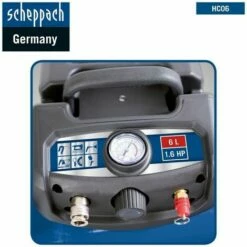 230 V AIR COMPRESSOR 1.6 HP LITRE TANK 6 PORTABLE WITH ACCESORIES SCHEPPACH HC06 -SCHEPPACH Sales 24078278 3