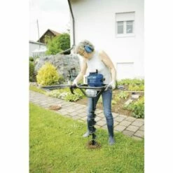 PETROL EARTH AUGER 51,7CC SCHEPPACH EB1700 3 DRILLS 100 150 200 MM INCLUDED -SCHEPPACH Sales 24079044 3