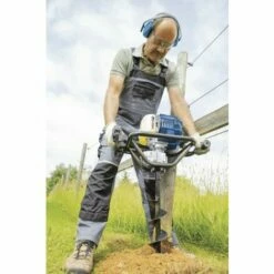 PETROL EARTH AUGER 51,7CC SCHEPPACH EB1700 3 DRILLS 100 150 200 MM INCLUDED -SCHEPPACH Sales 24079044 5