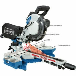 Scheppach HM216 Sliding Mitre Saw | 2x Blades - 2000w - 230v -SCHEPPACH Sales 35680243 2