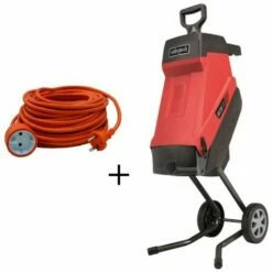 230V 2,4kW ELECTRIC GARDEN SHREDDER 45MM SCHEPPACH GS55 + EXTENSION CABLE 20 MT