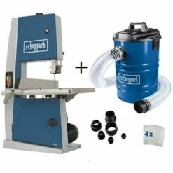 230V BANDSAW VERTICAL WOOD 205 MM 300W SCHEPPACH BASA1 + DUST EXTRACTOR DC100
