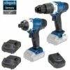 KIT CORDLESS IMPACT DRILL + IMPACT DRIVER + 2 BATTERIES 20V 2.0AH SCHEPPACH