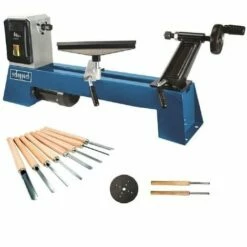 230V HOBBY LATHE FOR WOOD 500 MM 400W SCHEPPACH DM500T + SET 8 CHISELS GOUGES